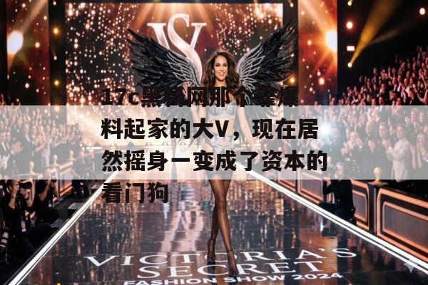 17c黑料网那个靠爆料起家的大V，现在居然摇身一变成了资本的看门狗